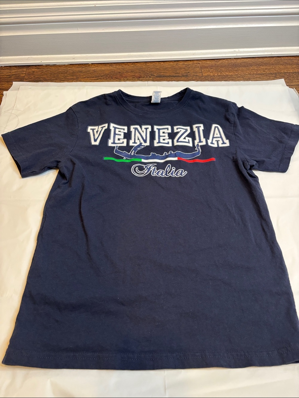 Venezia Italia Venice Italy Souvenir T Shirt Youth Size 12-14 Blue Graphic Tee - Picture 2 of 11